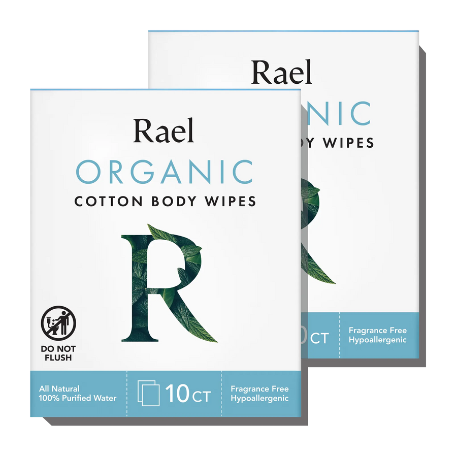 Organic Cotton Body Wipes - 2 Pack K8